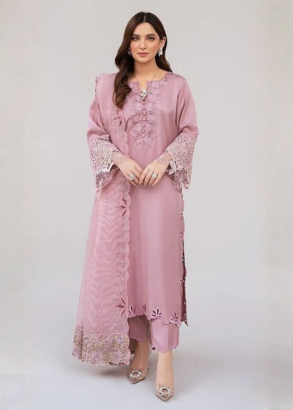 Nadia Farooqi - 3PC (Unstitched) Dhanak Embroidered Suit - GIR600