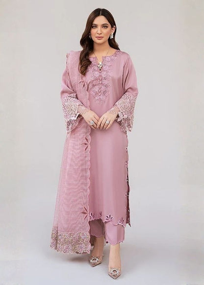 Nadia Farooqi - 3PC (Unstitched) Dhanak Embroidered Suit - GIR600
