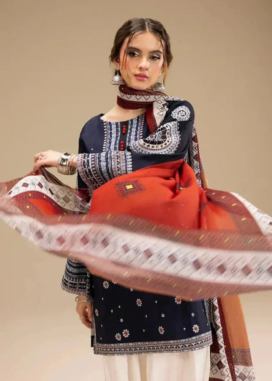 Roha 3PC - Embroidered