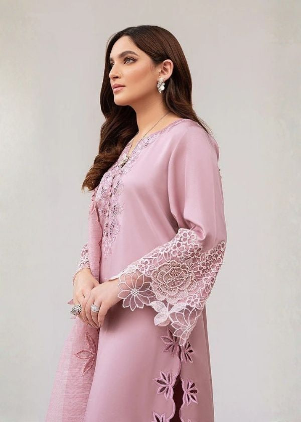 Nadia Farooqi - 3PC (Unstitched) Dhanak Embroidered Suit - GIR600